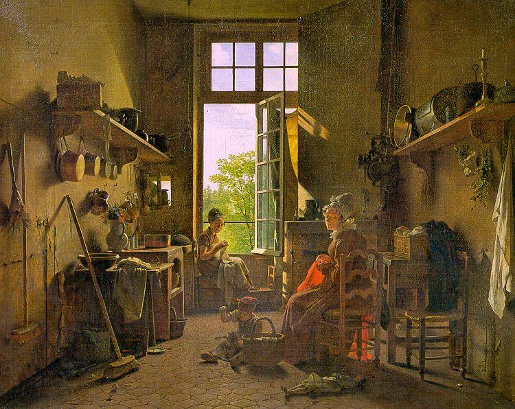  Martin  Drolling Interior of a Kitchen oil painting image